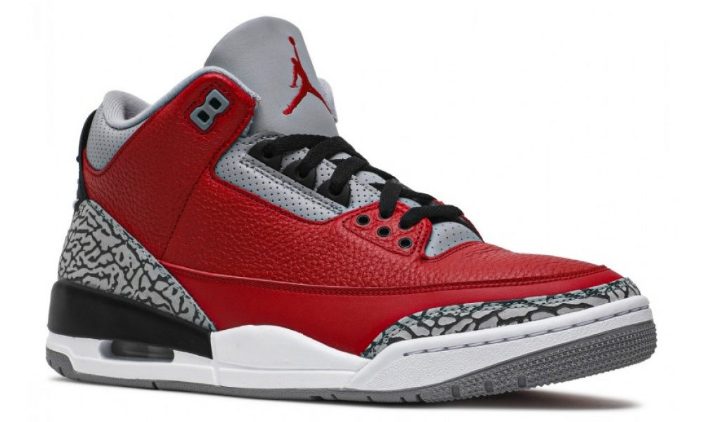 Air jordan 3 store red and black